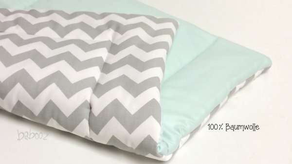 Wickelunterlage chevron : mint