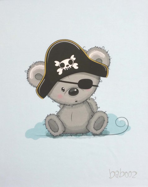 Panel Teddybär - Pirat
