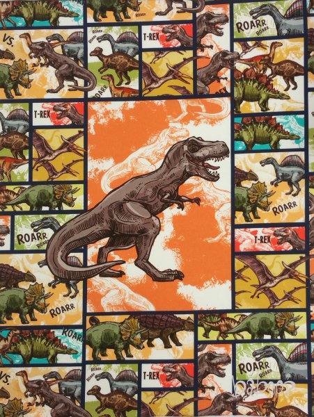 Panel Dino Rex comics, French Terry