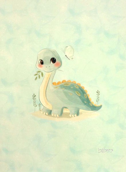 Panel Dino Baby, French Terry