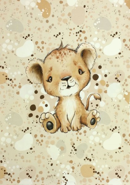 Panel Baby Löwe beige