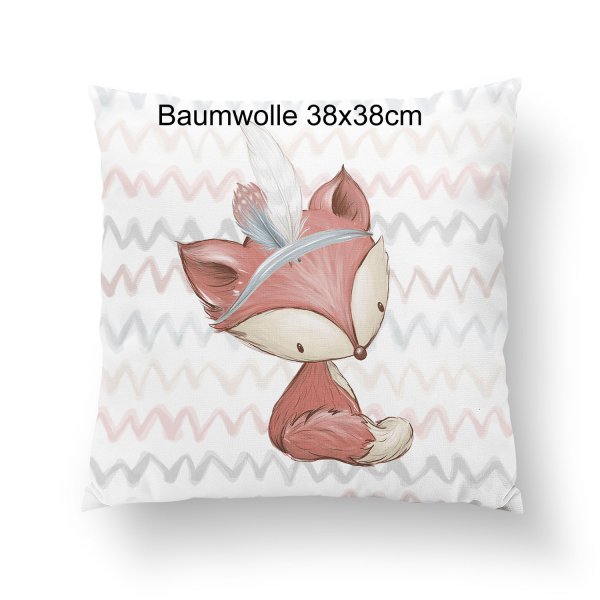 Panel Waldtiere - Fuchs - Baumwolle - 38x38cm